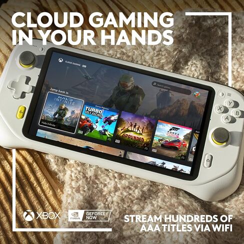 Logitech G Cloud Gaming Handheld، وحدة تحكم ألعاب محمولة مع عمر بطارية طويل، شاشة لمس 1080 بكسل 7 بوصة، تصميم خفيف الوزن، ألعاب Xbox Cloud، NVIDIA GeForce NOW، Google Play (متجدد) in Saudi Arabia