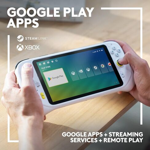 Logitech G Cloud Gaming Handheld، وحدة تحكم ألعاب محمولة مع عمر بطارية طويل، شاشة لمس 1080 بكسل 7 بوصة، تصميم خفيف الوزن، ألعاب Xbox Cloud، NVIDIA GeForce NOW، Google Play (متجدد) in Saudi Arabia