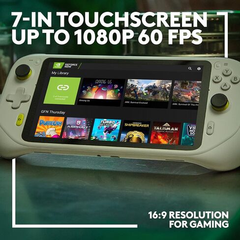 Logitech G Cloud Gaming Handheld، وحدة تحكم ألعاب محمولة مع عمر بطارية طويل، شاشة لمس 1080 بكسل 7 بوصة، تصميم خفيف الوزن، ألعاب Xbox Cloud، NVIDIA GeForce NOW، Google Play (متجدد) in Saudi Arabia