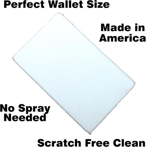 Silk Microfiber Card - Wallet Sized Screen Cleaning Card & Fingerprint Smudge Remover for All Phone, Computer, TV, and Tablet Screens (Black) in Saudi Arabia