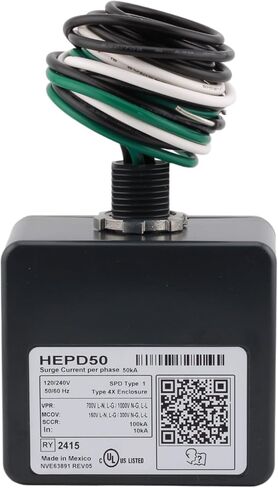 Schneider Electric HEPD50 Surge protection device, HEPD, 50kA, 120/240 V, 1 phase, 3 wire, SPD type 1, UL Listed in Saudi Arabia