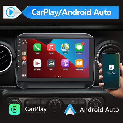ستيريو راديو السيارة AWESAFE لسيارة جيب رانجلر JL Gladiator 2018-2022 مع CarPlay اللاسلكي Android Auto in Saudi Arabia