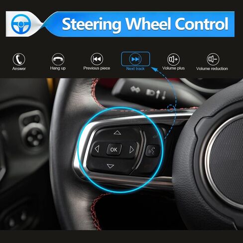 ستيريو راديو السيارة AWESAFE لسيارة جيب رانجلر JL Gladiator 2018-2022 مع CarPlay اللاسلكي Android Auto in Saudi Arabia