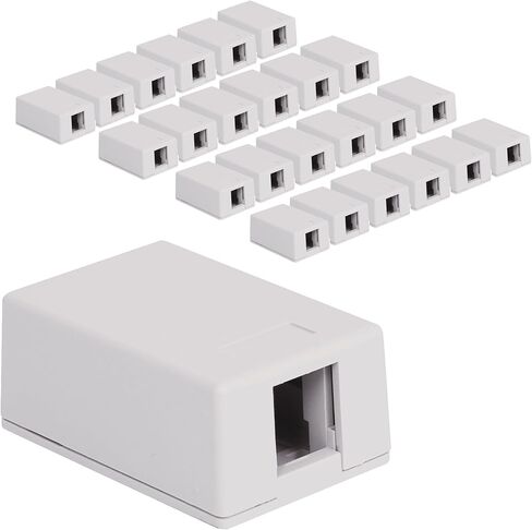 ICC Surface Mount Box with 1 Port, White, 25-Pack in Saudi Arabia