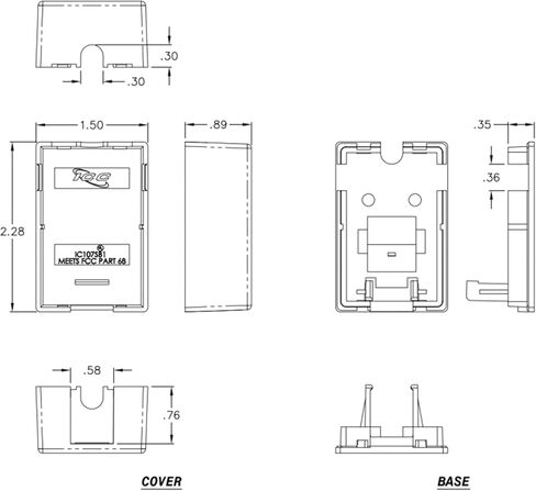 ICC Surface Mount Box with 1 Port, White, 25-Pack in Saudi Arabia
