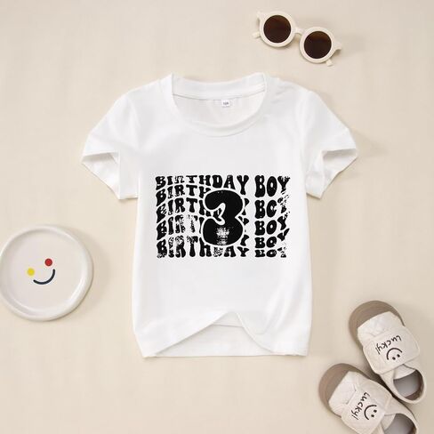CM C&M WODRO Birthday Boy Shirt Toddler Outfit 2 3 4 5 6 Year Old Birthday Party T-Shirt 2nd 3rd 4th 5th 6th Birthday Gift in Saudi Arabia
