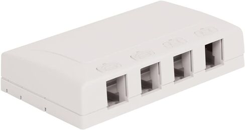 ICC Surface Mount Box with 1 Port, White, 25-Pack in Saudi Arabia