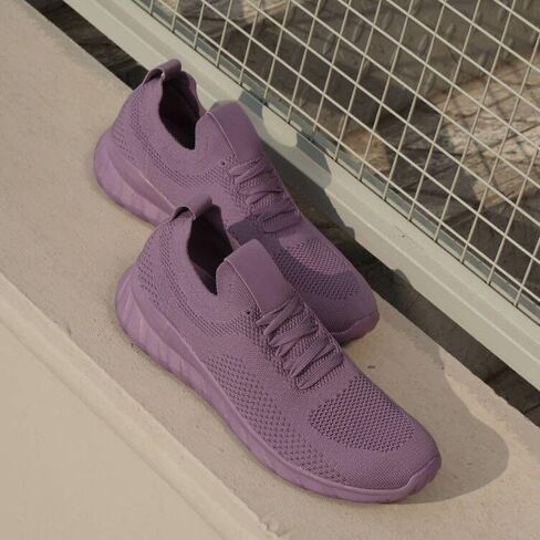starmerx Womens Plus-Size Slip-On Knit Sneakers Comfortable Lightweight Tennis Shoes Walking Shoes Size 12 13 14 15 US in Saudi Arabia