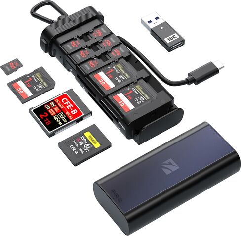 Freewell Pro Reader Versatile CF Express A,CF Express B, SD, and Micro SD Card Reader & Holder for Photography and Videography Professionals in Saudi Arabia