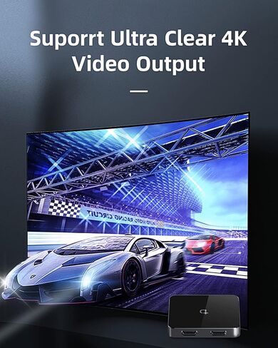 4K 1in 4 out HDMI Splitter, 1 Port to 4 HDMI Display Duplicate/Mirror, Powered HDMI Video Splitter with USB C, Duplicate/Mirror Screen Monitor in Saudi Arabia