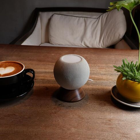 Black Walnut Stand for Apple HomePod Mini,Built-in Cable Management,Desktop Holder Mount for homepod Mini. (HomePod Mini) in Saudi Arabia
