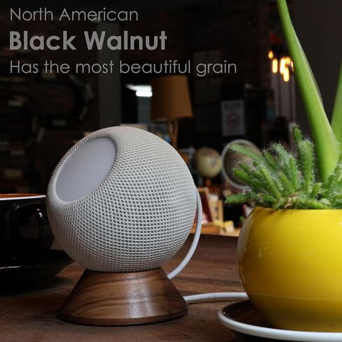 Black Walnut Stand for Apple HomePod Mini,Built-in Cable Management,Desktop Holder Mount for homepod Mini. (HomePod Mini) in Saudi Arabia