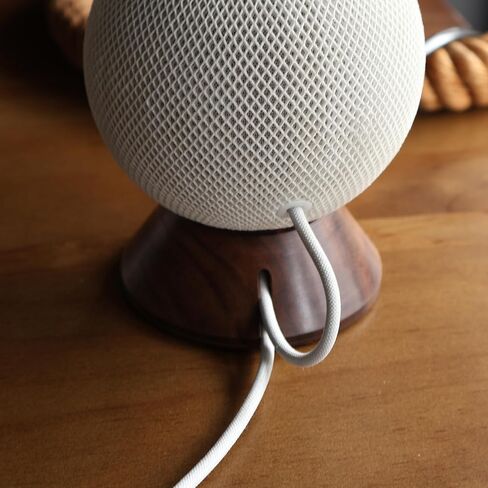 Black Walnut Stand for Apple HomePod Mini,Built-in Cable Management,Desktop Holder Mount for homepod Mini. (HomePod Mini) in Saudi Arabia