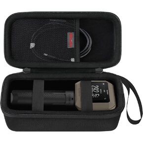 Elonbo Hard Carrying Case for Garmin Xero C1 Pro Chronograph, Garmin Xero C1 Pro Ballistic Precision Chronograph Cover, Range Shooting Chronograph Travel Bag, Pocket Fits Charging, Brown