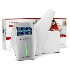 Cell Phone Signal Booster for Home and Office, Up to 6500 sq.ft. Coverage, Cell Booster with LCD Display Boosts 5G/4G LTE for All US Carriers on Band 12/17/13/5/2/25/4/66, FCC Approved