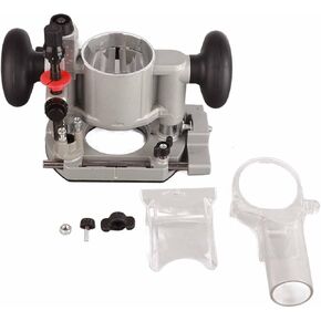 Compact Router Plunge Base Wood Router Base Double Handle Router Fixed Base Compact Router Plunge Base Kit Double Handle Trimming Machine Cover Transparent Protective Cover for
