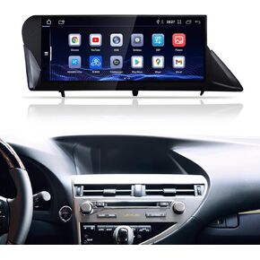 نظام Android 13 10.25 بوصة شاشة تعمل باللمس راديو سيارة ستيريو لكزس RX300 RX350 RX450H 2012-2014 وحدة رأس CarPlay BT مدمجة 4 جيجابايت ذاكرة الوصول العشوائي + 64 جيجابايت ROM (2012-2014 ماوس Sqaure) in Kuwait