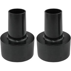 2pcs Black Hose Adapter 2-1/2 inch outside diameter to 1-1/2 inch Vacuum Cleaner Hose Workshop Vacuum Adapter