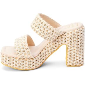 BEACH by Matisse Womens Gem Block Athletic Sandals Casual High Heel 3" & Up - Beige
