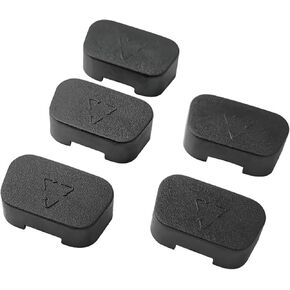 VGA Port Cover Anti Dust Cap VGA Plug Protector for RS232,DB15,DB9 VGA Male Port Connectors 50 PCS 17 mm x 9 mm(Black)
