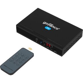 موسع gofanco 1080p Over IP Matrix HDMI - كثير إلى كثير، CAT5e/CAT6/CAT7 Matrix Balun قابل للتكوين، 395 قدمًا (120 مترًا)، ما يصل إلى 40 مشتركًا TX's وRX's، وHDMI Loopout، وIR & RS232 Extension (HDExtIPv2)