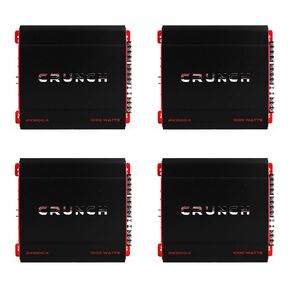 Crunch 4 Channel 1000 Watt Amp A/B Class Car Stereo Amplifier | PX-1000.4 (4 Pack)