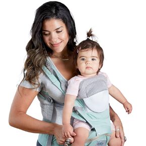 Baby Carrier - 6-in-1 Multifunctional Baby Hip Carrier Bag - Soft infant carrier with Hip Seat Ergonomic Front and back positions- Carrier for Breastfeeding Infant and Toddler- One Size Fits All