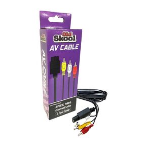 Old Skool AV CABLE GAME CUBE NINTENDO 64 SUPER NINTENDO (Bulk Packaging)