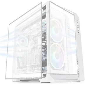 Fan Dust Mesh Filter Magnetic Frame PVC PC Case Dust Mesh Filter Desktop Computer PC Case Fan Dust Proof Filter Cover Grills 500 * 500MM 2PACK White (White)