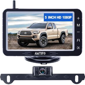 Wireless Backup Camera 5-inch for Truck: Easy to Install Back up Camera - HD 1080P Rear View Camera for Trucks SUVs
