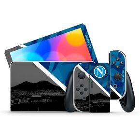GamesMonkey® - Skin Compatible with Nintendo Switch – OLED Classic – Matte Vinyl HD Matte Adhesive Cover – Protective Film Decal Faceplate (Classic, D011 - Camouflage Green)