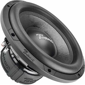 Timpano 12" Sub D4 1600 Watts Max Power Dual 4 Ohm, 12 Inch Car Subwoofer 16 mm Xmax, TPT-T1500-12 D4, 2.6 in Voice Coil, Double Stacked Magnet Sub Woofer for Car Audio Systems (Single)
