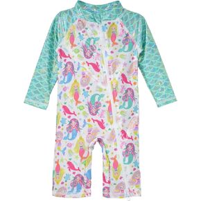 Girls' UPF 50+ Long Surf Swimsuit-Ankle Length
