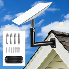 Starlink Mount, Starlink Gen 2 Pipe Adapter, Starlink Pole Mount, Starlink Mounting Kit for Starlink Internet Kit Satellite, Standard Short Wall Mount for Starlink Dish V2, Compatible with V2 Dish