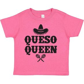 Queso Queen Baby Cinco De Mayo Infant Toddler Tee Shirt (Assorted Colors)