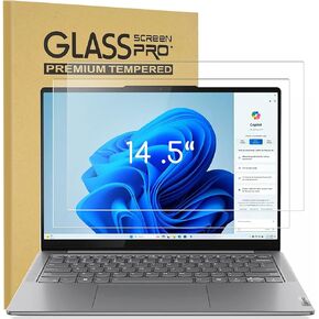 2 Pack Tempered Glass Screen Protector for 14.5" Lenovo Yoga Pro 7, Yoga Pro 7i, Slim Pro 9i, Yoga Slim 7 Pro X, Yoga Slim 7, Yoga Pro 7i, ThinkPad P14s, Legion Slim 5 (14.5 inch), 9H Hardness