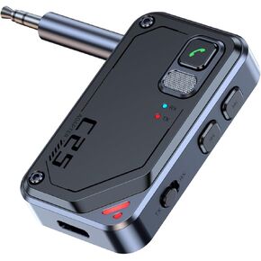 Bluetooth 5.3 Adapter 3.5mm Jack Aux Dongle, 2-in-1 Bluetooth Transmitter Receiver for Car Audio/Home Stereo/Headphones/Speaker/Projector in Kuwait