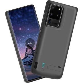 Sitong Battery Case for Samsung Galaxy S20 Ultra 5G, 6000mAh Rechargeable Extended Battery Charging Charger Case, Add 100% Extra Juice, NOT Compatible with Note 20 Ultra (6.9 inch) Black