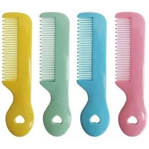 1 Pack Of 4 Round Colorful Tip Bristles Baby Cute Comb Baby Grooming For Sensitive Scalp Skin, for Nursery Newborn Infant Girl Boy Kids Comb Baby，Grooming and Healthcare Kits