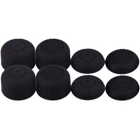 Performance Joystick Analog Stick Thumb Grips Set of 8 Compatible with N Switch Joy-Con ONLY Black