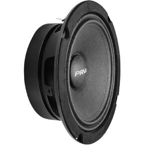 PRV AUDIO 6.5 Inch Shallow Midrange Speaker, 6MR200A-4, 200 Watts, 4 Ohm Shallow Mount Car Audio Slim Speaker, 1.5 in Voice Coil, Compact for Doors (Single)