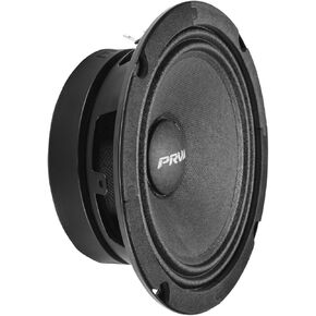 زوج مكبرات صوت متوسطة المدى PRV AUDIO 6.5 6MR200A-4، 200 واط، مكبر صوت نحيف للسيارة بقدرة 4 أوم، ملف صوتي 1.5 بوصة، مدمج للأبواب (مكبران للصوت)