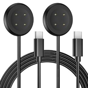 Magnetic Charging Cable for Google Pixel Watch 2, USB-C Charger Cord for Fitbit Ace LTE/Sense/Sense 2/Versa 3/Versa 4 Smartwatch Charger Stand Dock Accessories (2 Pack, Not for Pixel Watch 1)