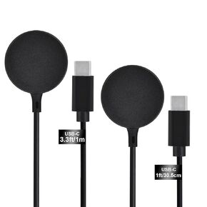 SEVENKA 2-Pack USB Wireless Charger for Samsung Watch Charger, Galaxy Watch6/6 Classic/ 5/5 Pro/4/4 Classic/3/Active 2/1, 1m Long & 30cm Short Replacement Wireless Charging Cables for Galaxy Watch