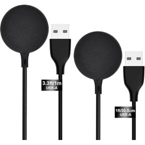 شاحن SEVENKA 2-Pack USB C لشاحن ساعة سامسونج، Galaxy Watch6/6 Classic/ 5/5 Pro/4/4 Classic/3/Active 2/1، بطول 1 متر و30 سم كابلات شحن لاسلكية بديلة من النوع C لساعة Galaxy Watch in Kuwait