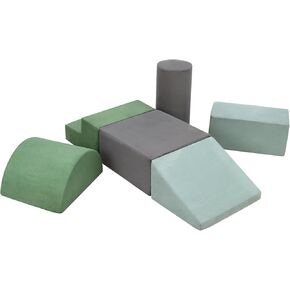 Foam Climbing Blocks for Toddlers, Waterproof Toddler Climbing Toys, Baby Jungle Gym Indoor Lightweight, Foam Play Gym 6PCS