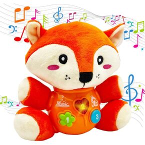 Baby Unicorn Musical Toys, Infant Light Music Set, Christmas Birthday Gifts 6 12 18 Month, Stocking Stuffer Shower Basket 1 2 Year Toddler Boy (Monkey)