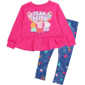 Peppa Pig Toddler Baby Girls Long Sleeve Shirt & Leggings Set