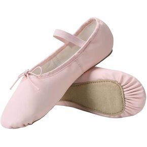 Linodes PU Leather Ballet Shoes/Ballet Slippers/Dance Shoes for Women and Girls