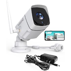 firstrend Security IP Camera with Adapter Wireless Security System ONLY for Models: FTUS-W845M2TA-XM,FTUS-W885M3TA-XM（NOT Supporting 3MP System
